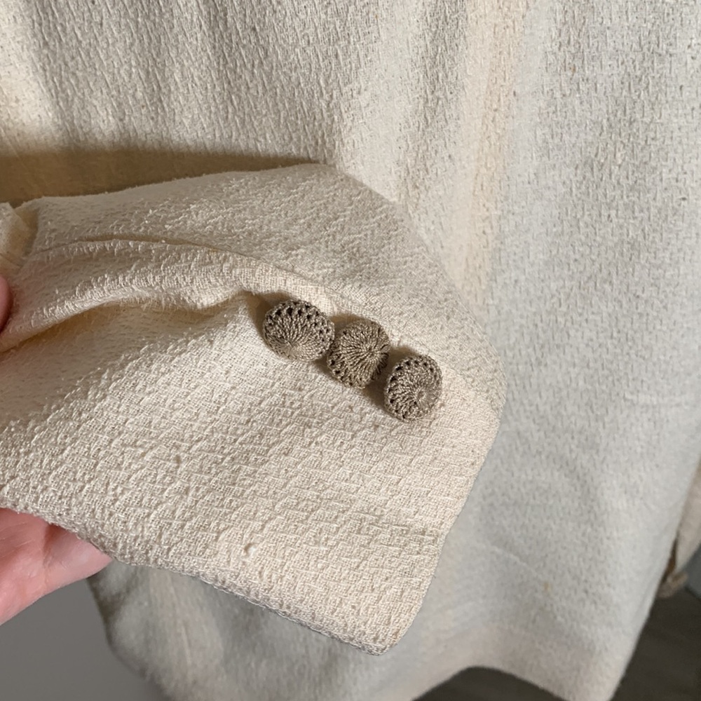 Vintage 1980s Lim’s- Patchwork/Crocheted Button E… - image 8